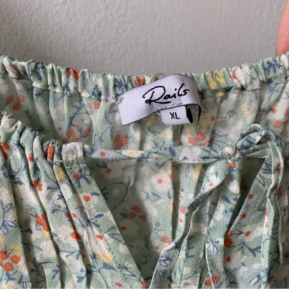 Rails‎ Octavia Dress Green Summer Meadow Floral sz XL - Picture 10 of 10
